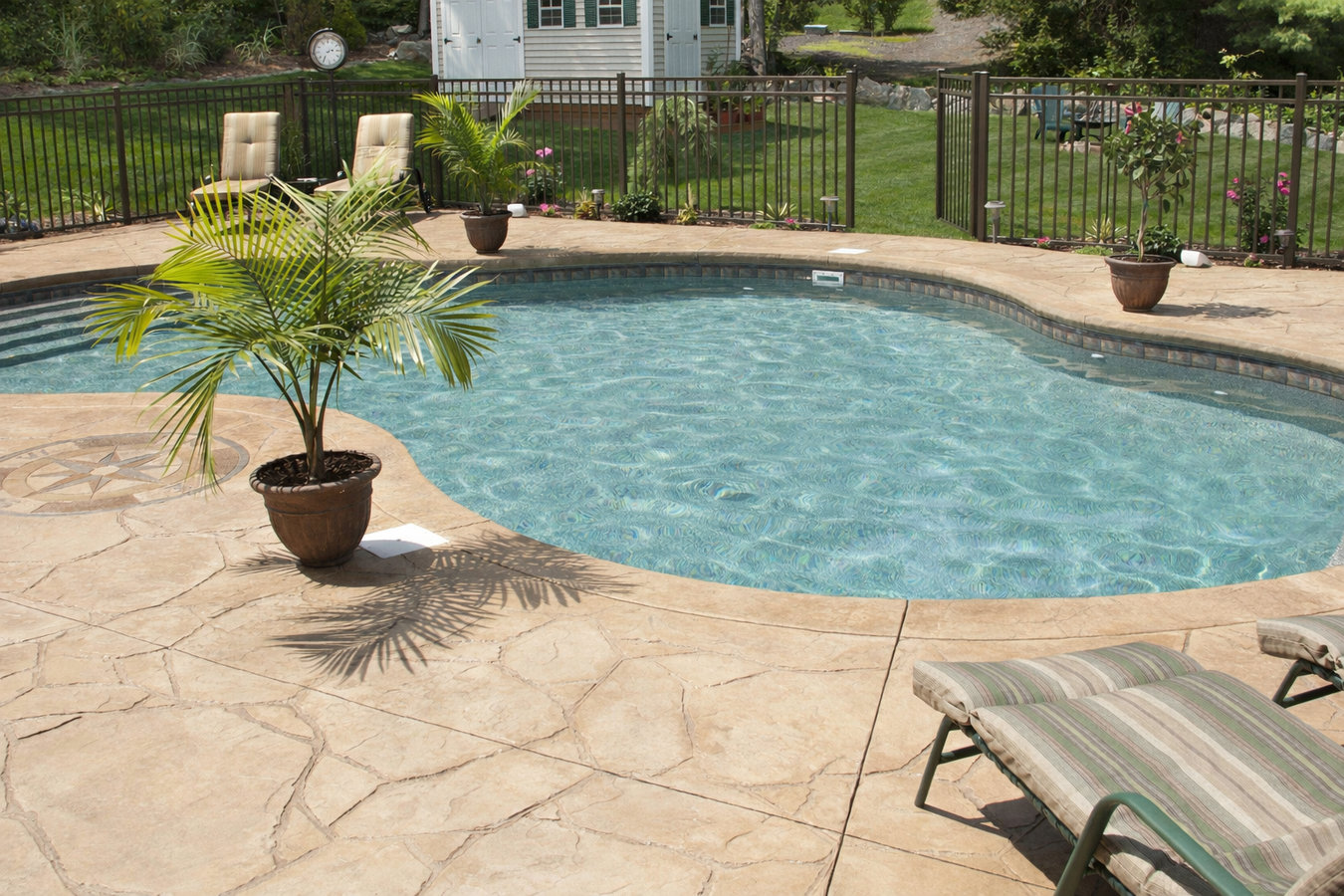 Concrete pool decks
